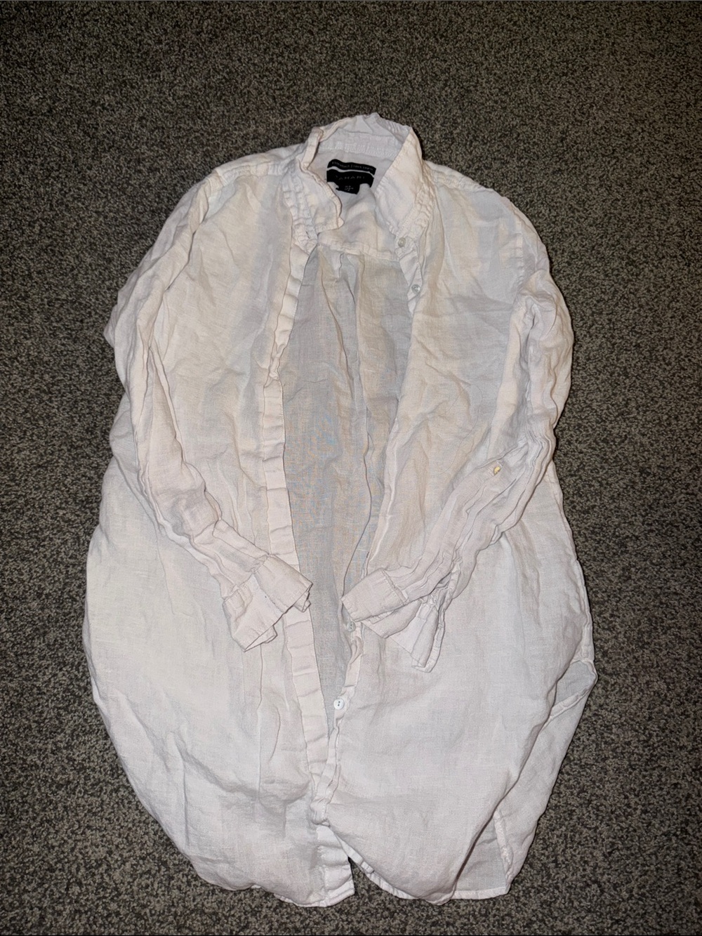 White Linen Long-Sleeve Women’s Shirt